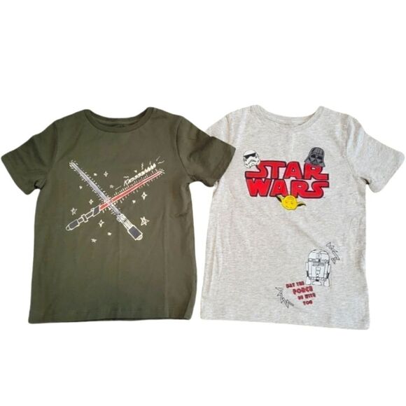 NWOT KIDS STAR WARS SET OF 2 SHIRTS SZ.4T - Picture 1 of 4